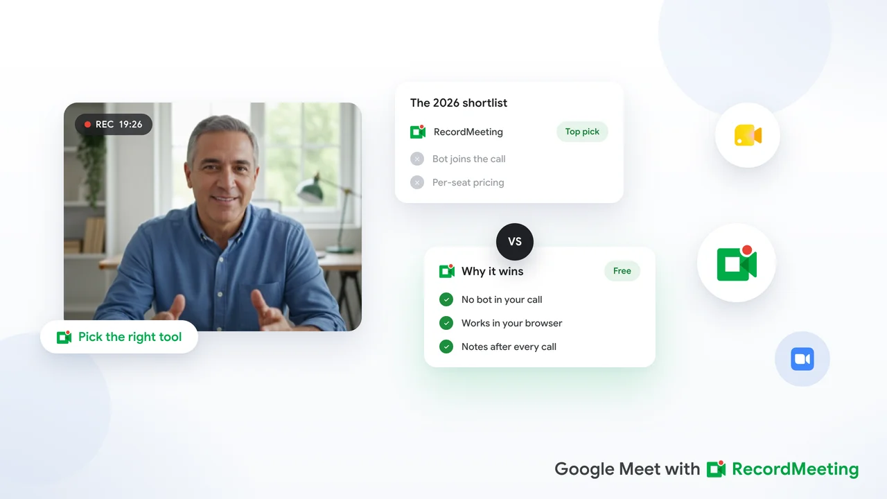 Best AI Meeting Tools in 2026 - Record, Transcribe, Recap