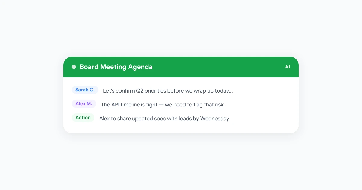 Board Meeting Agenda - Template and How to Run One