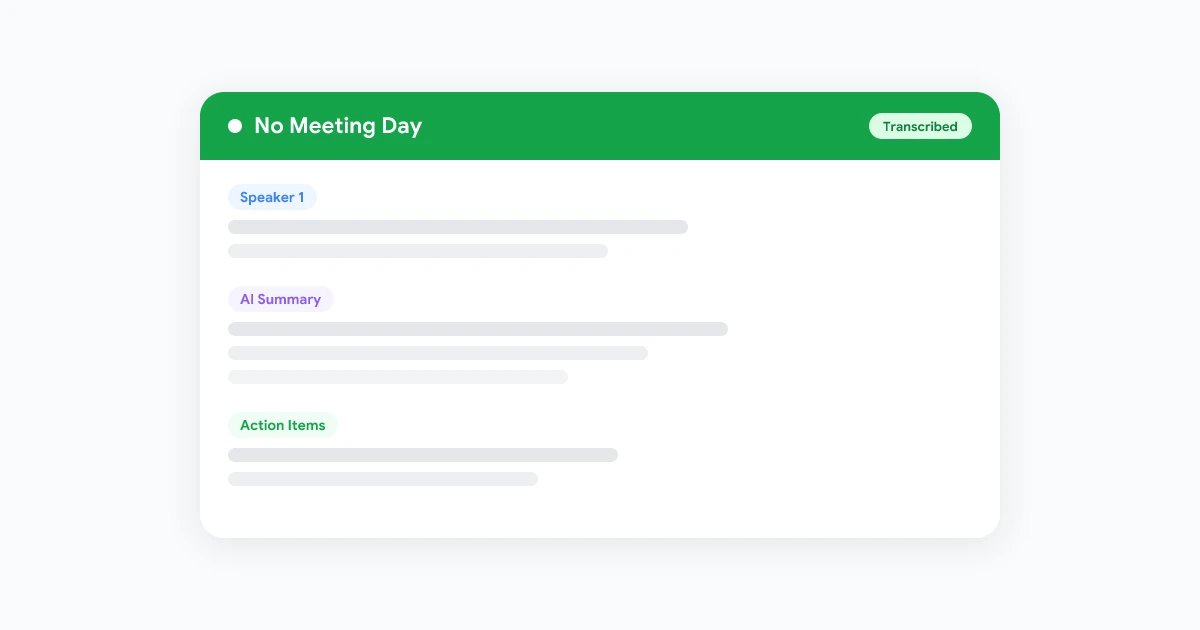 No-Meeting Day - How Companies Use Async to Save Hours