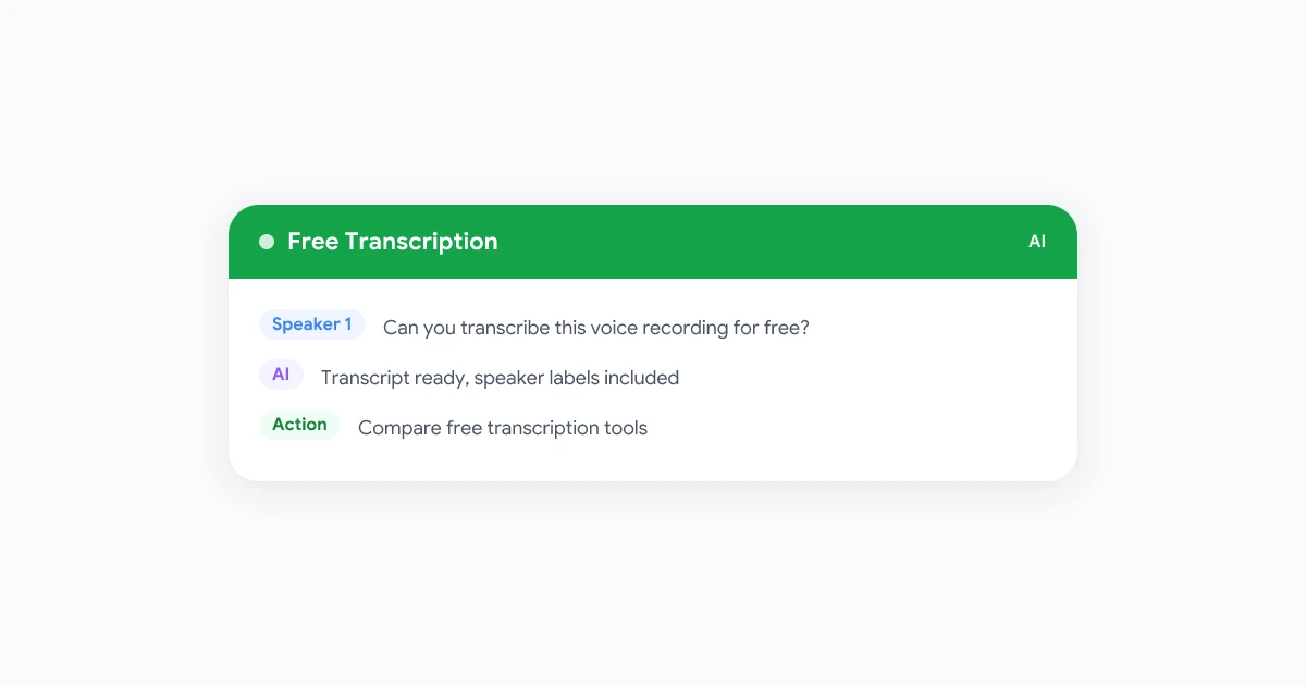 8 Best Free Voice Recording Transcription Software Tools (2026)