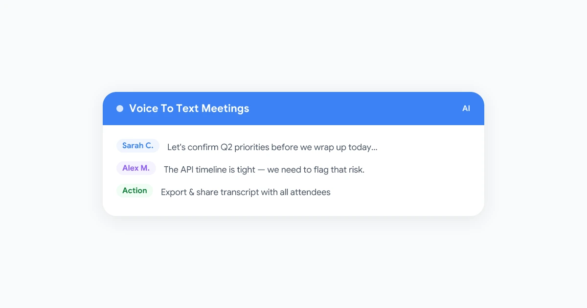 Voice to Text for Meetings - Real-Time Transcription Guide