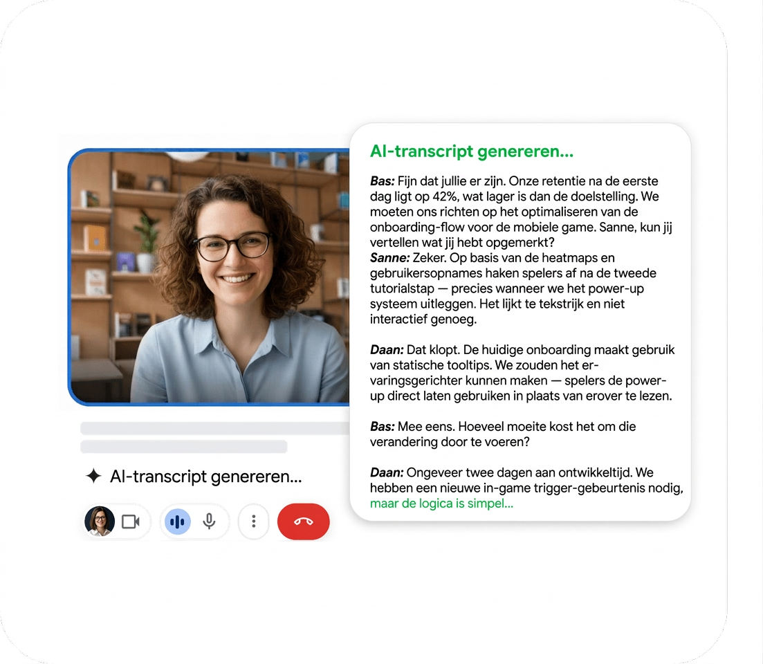 Get Telegram call transcript